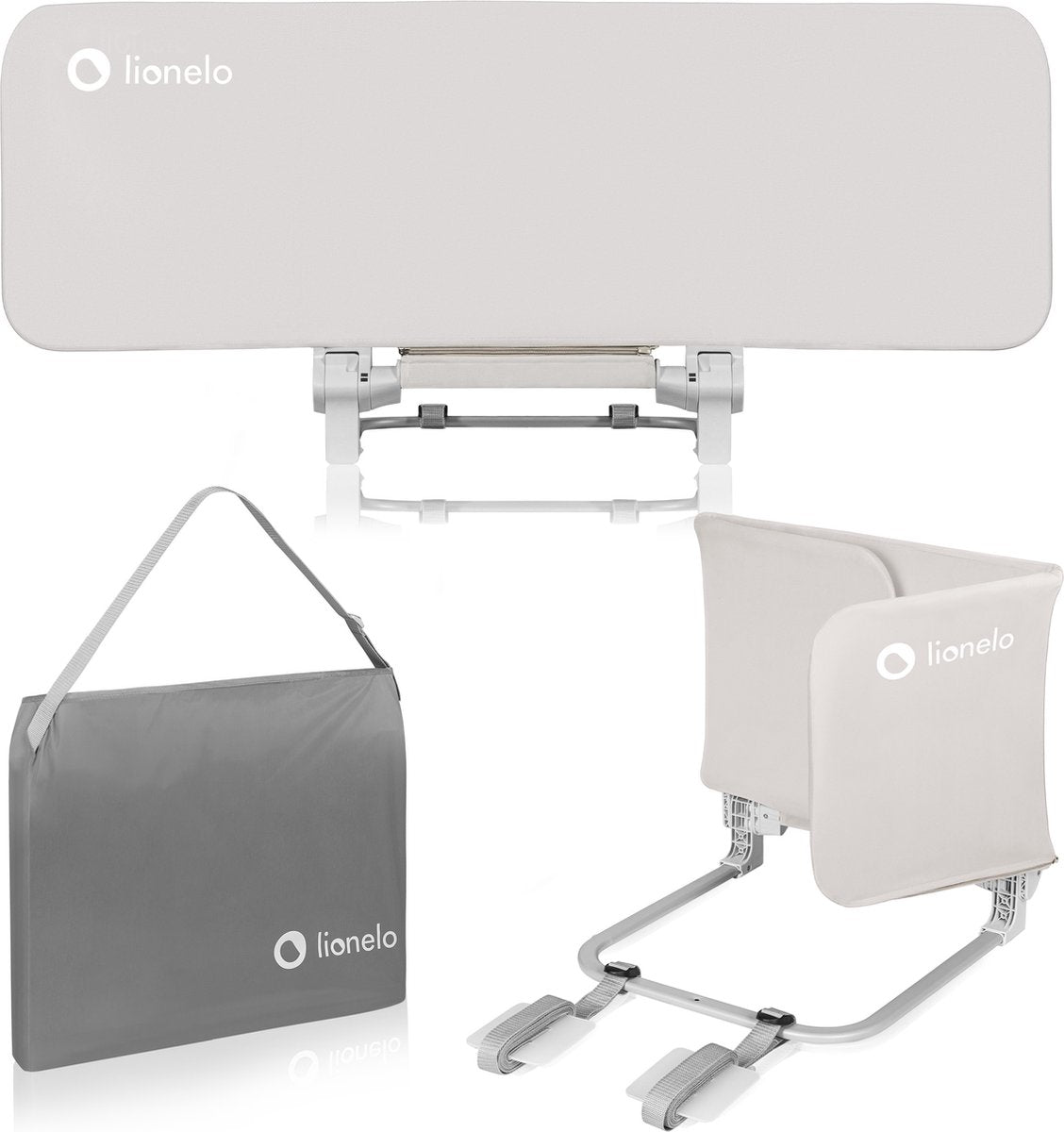 Lionelo Lora – Bettgitter – lang 105 cm – einfache Installation – universell – hochwertiges Material – Bettgitter – Bettgestell
