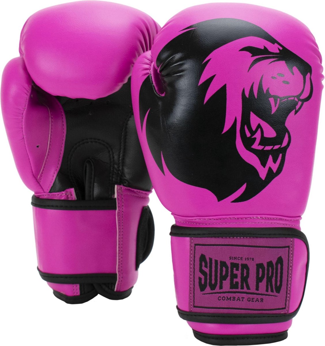 Super Pro Combat Gear Talent (Kick)Boxhandschuhe rosa schwarz 8oz