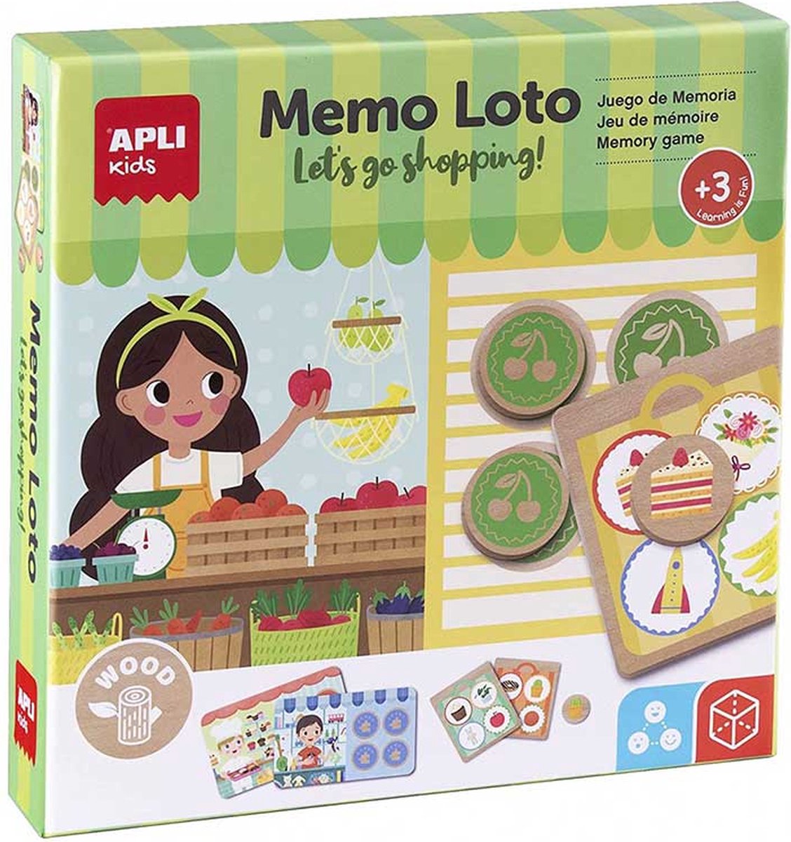 Apli Kinder-Memory-Spiel Quartett Loto