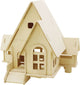 Creativ Company 3D-Holzbaukasten, Haus mit Veranda, Maße 22,5x17,5x20,5, 1 Stück