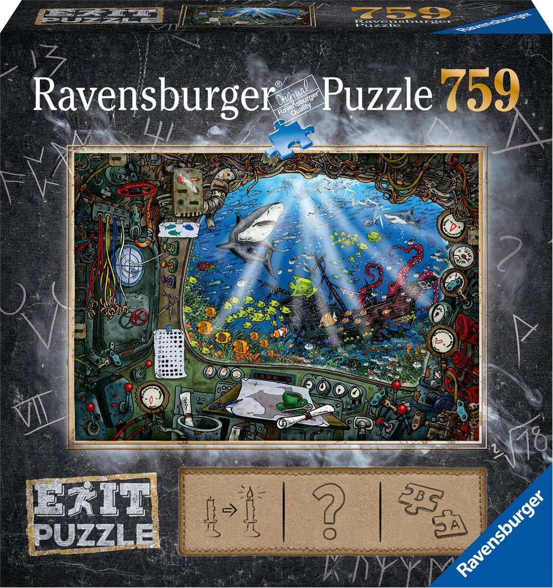 Ravensburger Fluchtpuzzle 4 U-Boot – 759 Teile