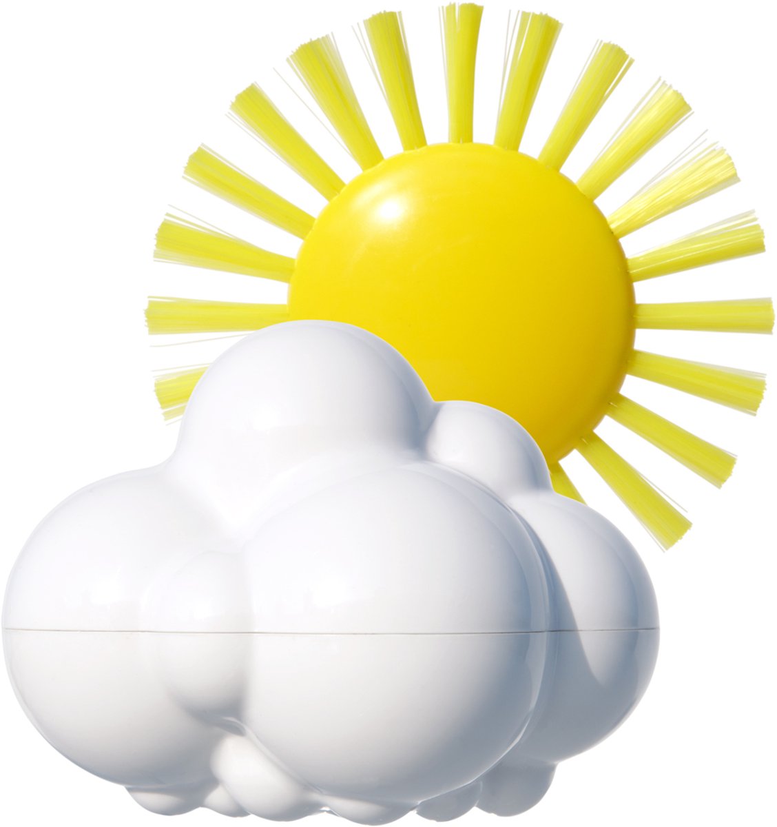 Molukkenflaum – Wetterset – weiße Regenwolke und sonniges Gestrüpp – Badespaß – 3 Jahre