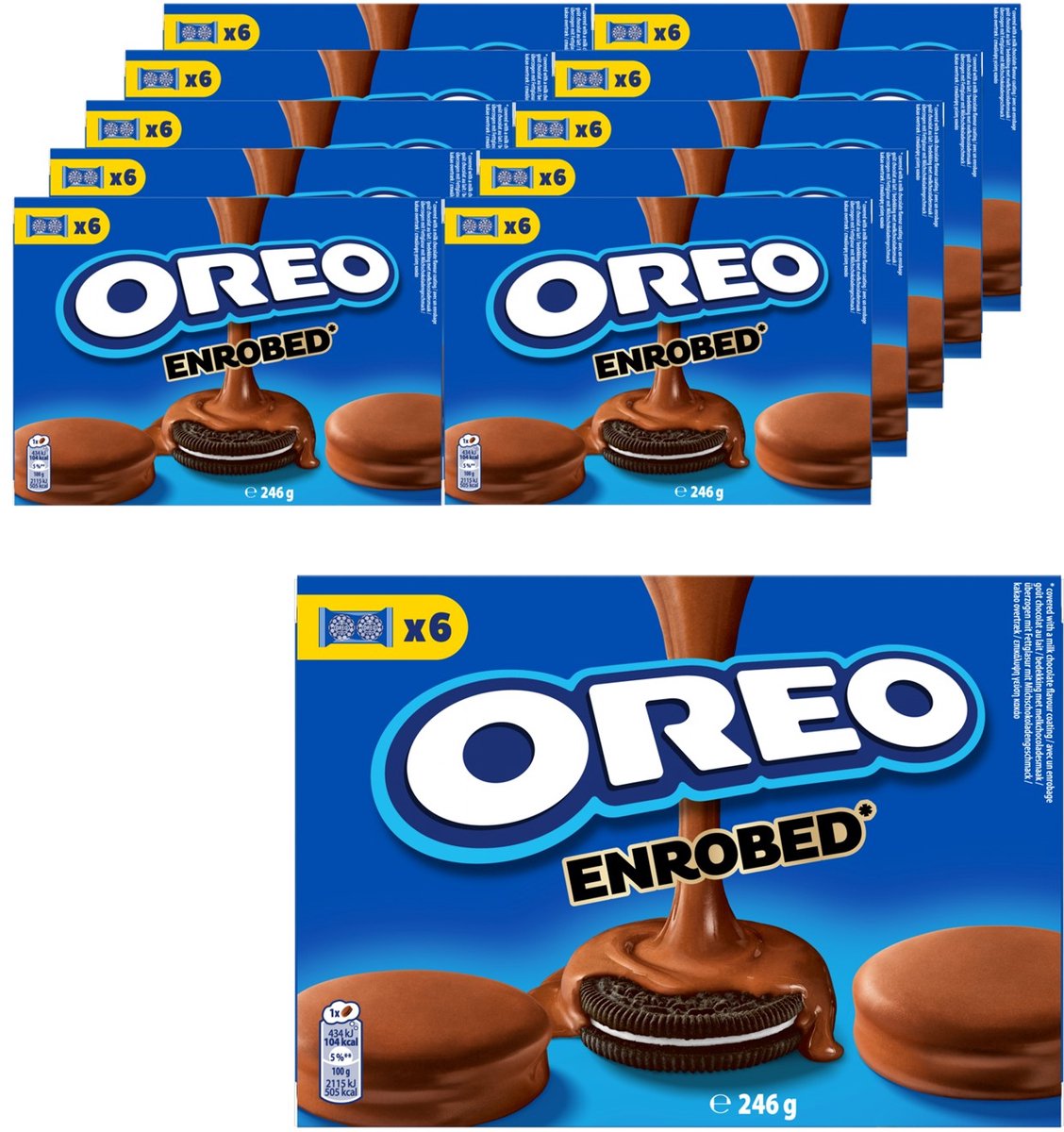 Mit Oreo überzogene Milchschokolade (10x 246gr)