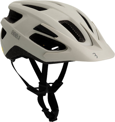 BBB Cycling Dune Mips 3.0 Fidlock Fahrradhelm Erwachsene – MTB-Helm Rennradhelm – Fahrradhelm – Fahrradhelm Damen – Fahrradhelm Herren – mattgrau weiß Größe S (52–55 cm) – BHE-23