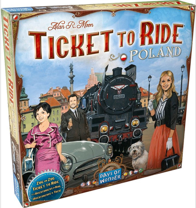 Days of Wonder Ticket to Ride Poland – Erweiterung – Brettspiel