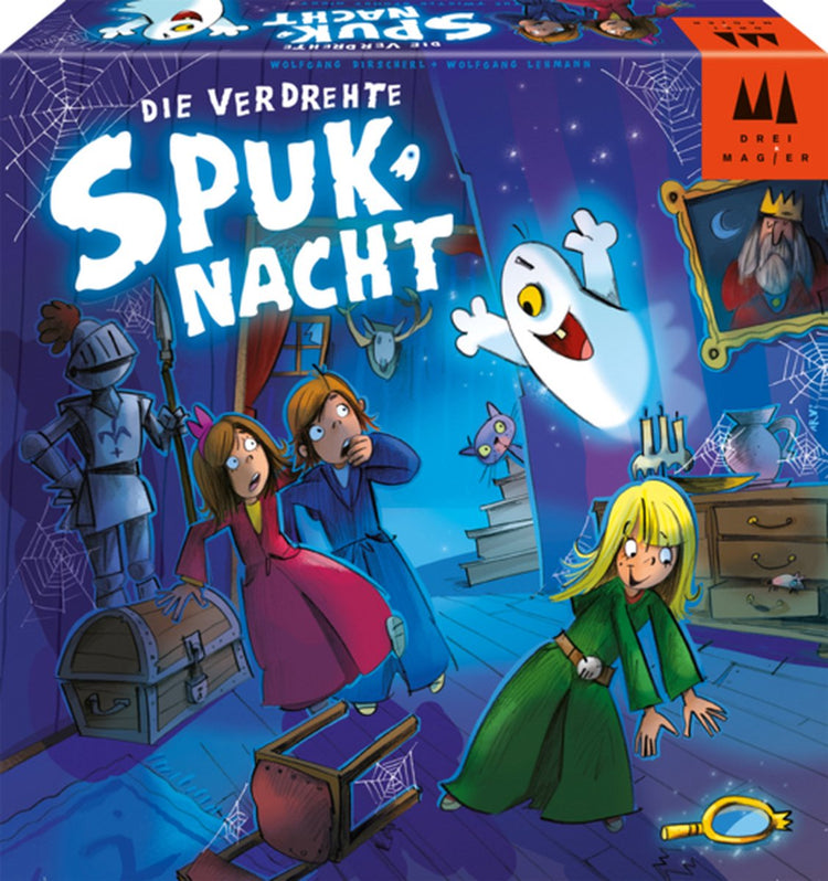 Drei Zauberer spielen drei Zauberer® - - die verdrehte Spuknacht - kooperatives Kinderspiel mit 3D-Spukschloss - ab 5 Jahren - 1-4 Spieler