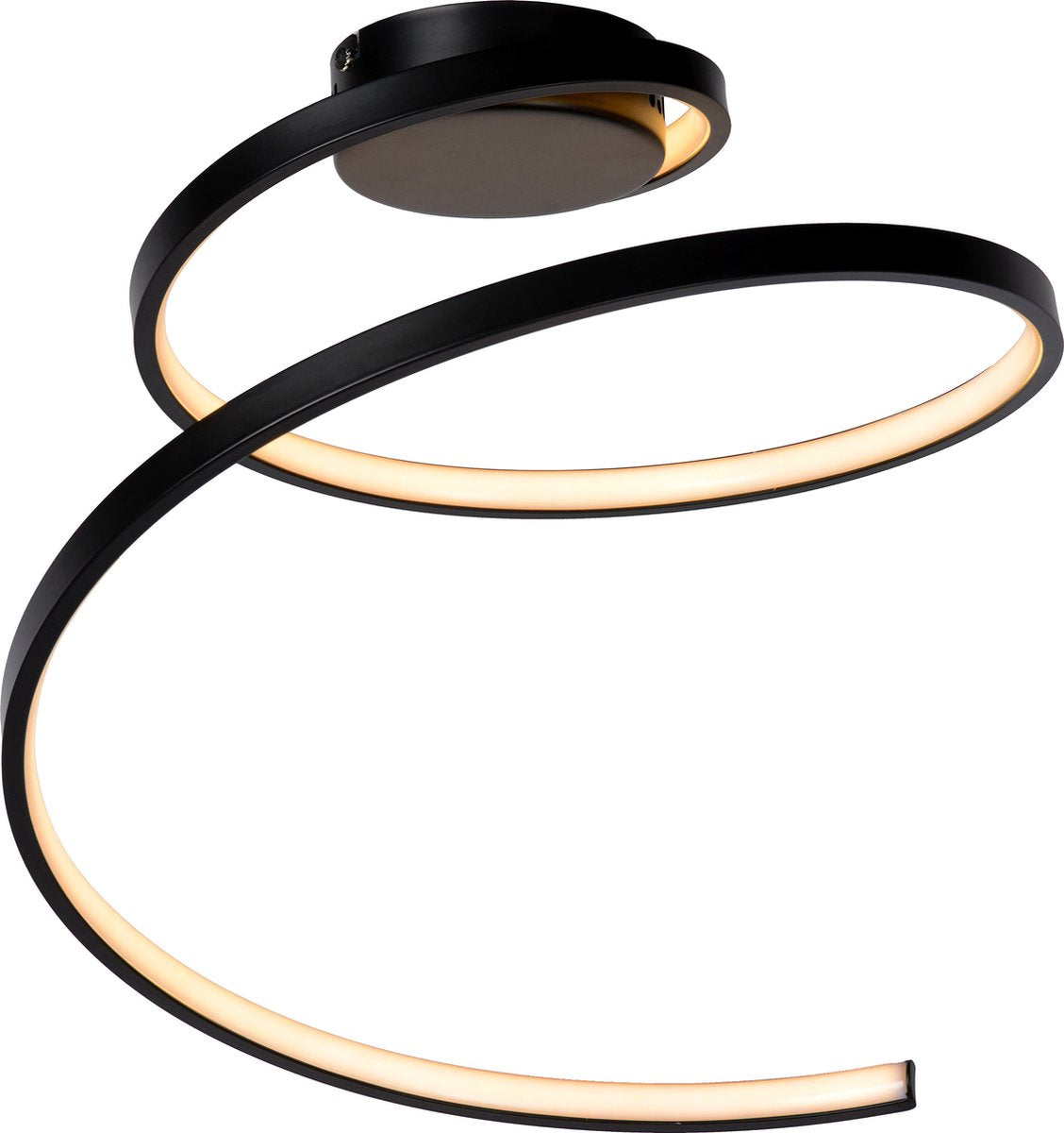 Lucide maxence - Deckenleuchte (Deckenleuchte) - ø 46 cm - LED 3 Stufendimmung - 1x24w 3000k - schwarz