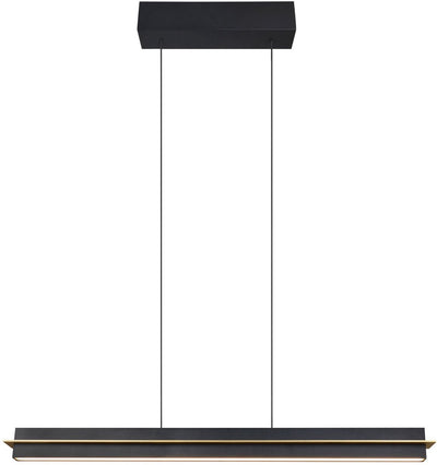 Trio Emerson - Hängelampe - Schwarz matt - inkl. 1x SMD 22 W - 4-Stufen-Tastdimmer - Lichtfarbe stufenlos einstellbar - Memory-Funktion - stufenlos höhenverstellbar