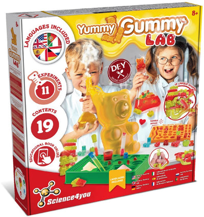 Science 4 you science4you Gummibärchen-Labor – Experimentierset – leckere Gummibärchen-Experimente – ab 8 Jahren