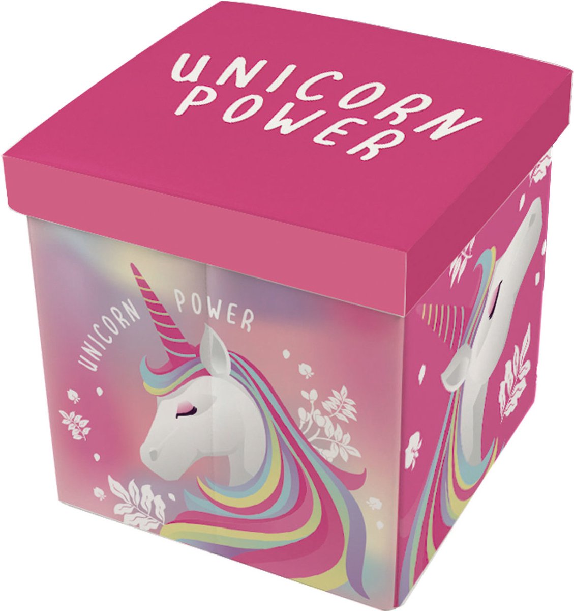 Zaska aufbewahrungsbox Einhorn 27 Liter 30 x 30 cm Polyester rosa