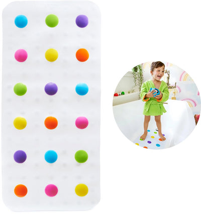 Munchkin Anti-Rutsch-Badematte – Duschvorleger – Badematte mit Punkten für Kinder – für Badewanne und Dusche – Anti-Rutsch-Matte – 77 x 35 cm
