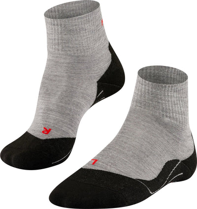 Falke TK5 kurze Anti-Blasen-Wandersocken aus dünnem Woll-Funktionsmaterial Herren grau - Größe 42-43