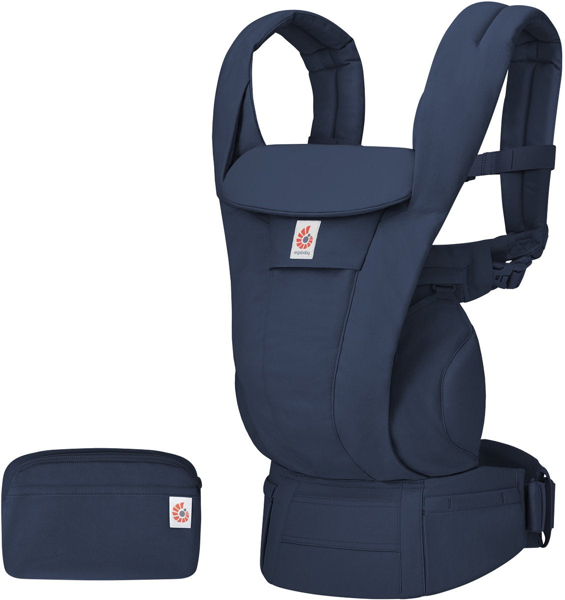 Ergobaby Omni Deluxe Babytrage aus Baumwolle – Mitternachtsblau