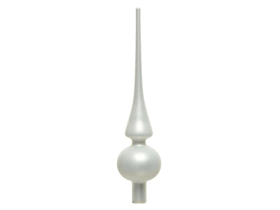 Decoris Spitzglas matt winterweiß ø6x26cm