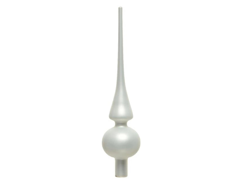 Decoris Spitzglas matt winterweiß ø6x26cm