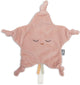 Jollein - Schnullertuch kleiner Stern - Schnuller-Kuscheltier Baby - 100% Polyester - Wildrosa