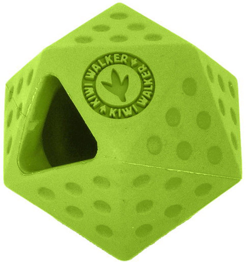 Kiwi Walker ** Hundespielzeug - Let's Play - Icosaball grün TPR - 6 x 7 cm - Futterspender - Apportieren - schwebend, hüpfend - sehr stark
