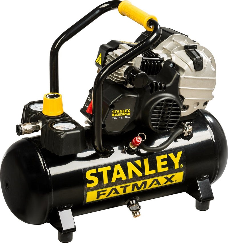 Stanley - professioneller Kompressor - mit Schmierung - horizontal - 12 l 2 PS 10 bar