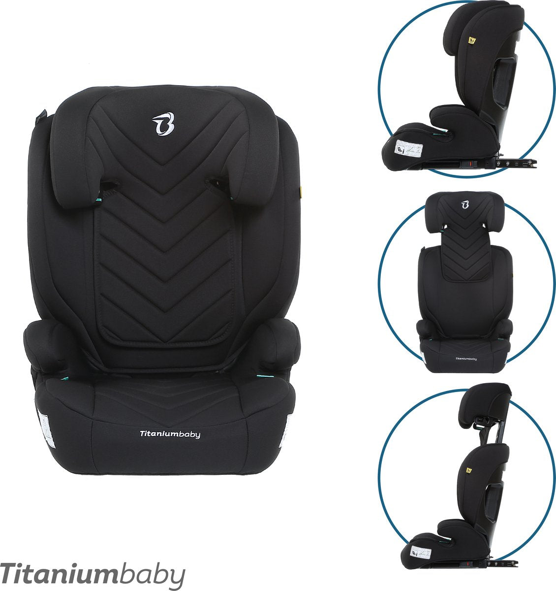Titanium Baby Titanium Babyschale Vidar mit Isofix i-Size (R129) schwarz