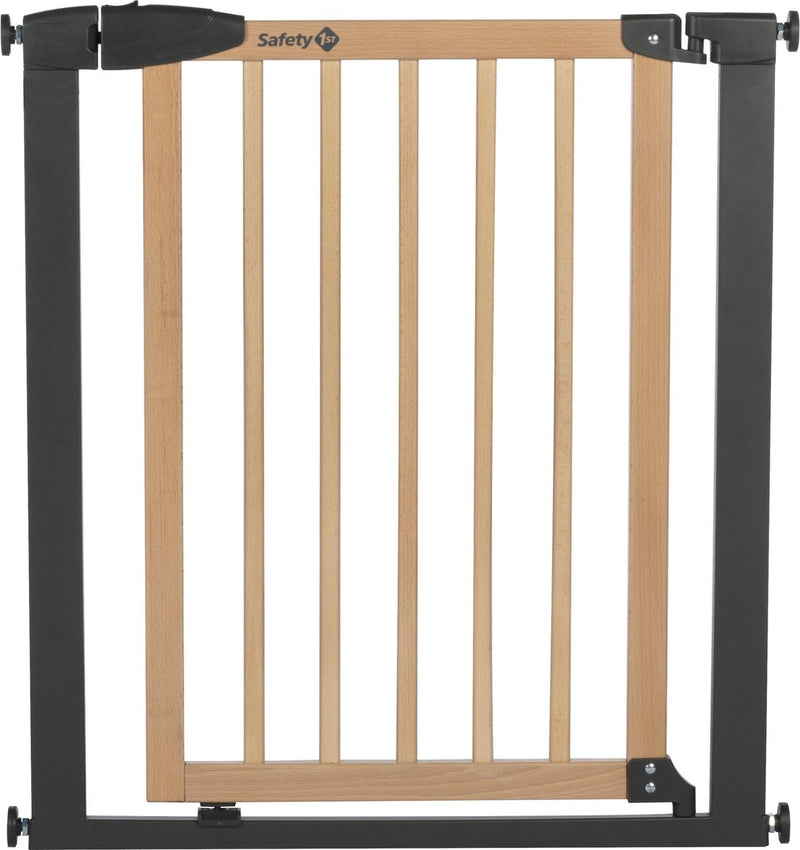 Safety 1st Safety1st Einfach schließen – Treppenschutzgitter – Holz und Metall – 73 cm bis 80 cm