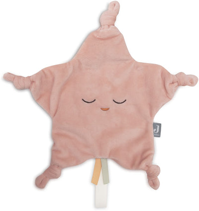 Jollein - Schnullertuch kleiner Stern - Schnuller-Kuscheltier Baby - 100% Polyester - Wildrosa