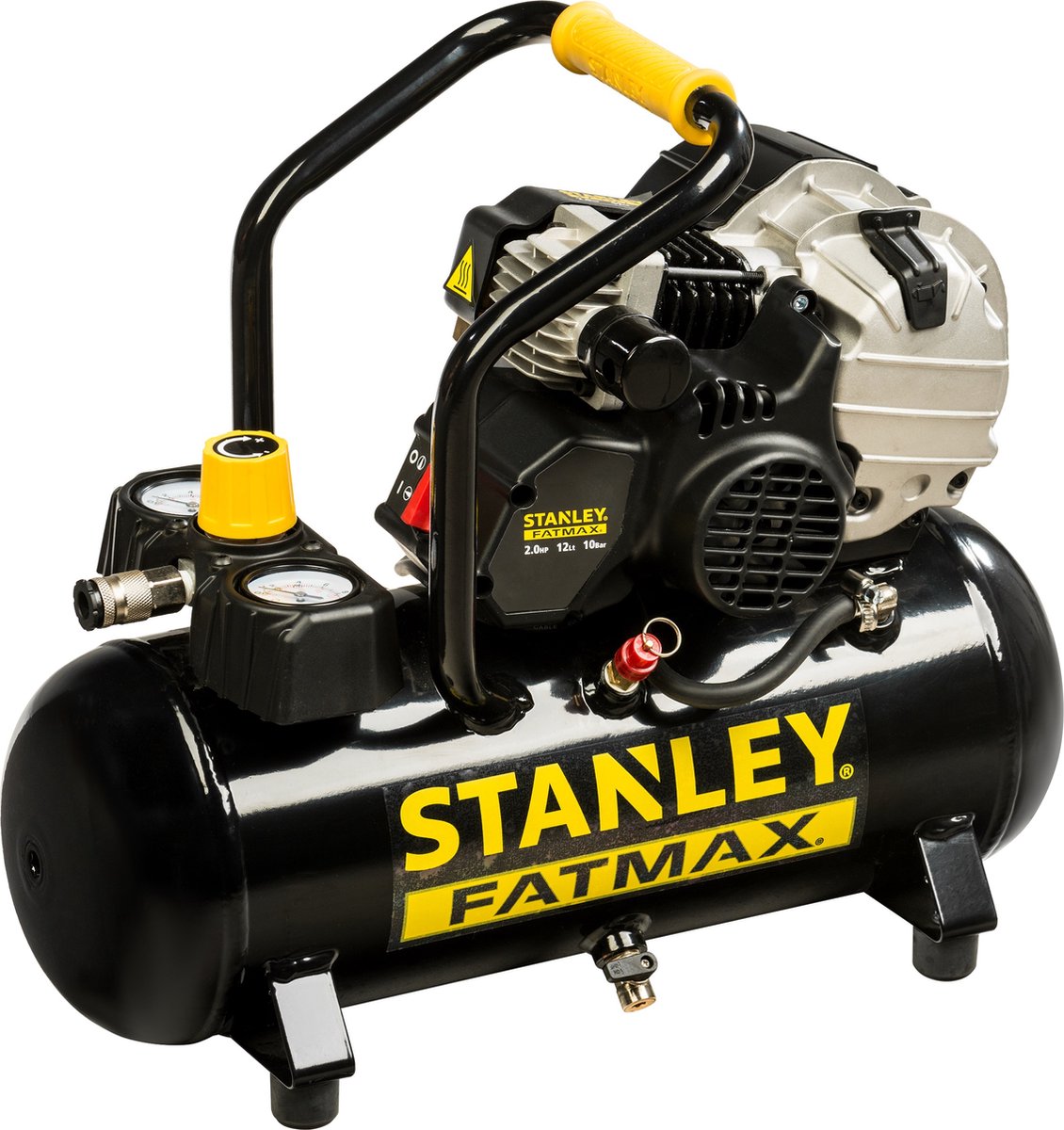 Stanley - professioneller Kompressor - mit Schmierung - horizontal - 12 l 2 PS 10 bar