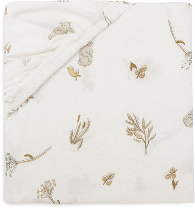 Jollein Baby – Spannbettlaken Jersey 60 x 120 cm – Babybett – weiche Baumwolle – Flussufer