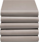 Cinderella – Weekend – Topper-Spannbettlaken mit Schlitz – 160 x 200 cm – bis 15 cm Matratzenhöhe – 100 % Baumwolle – Taupe