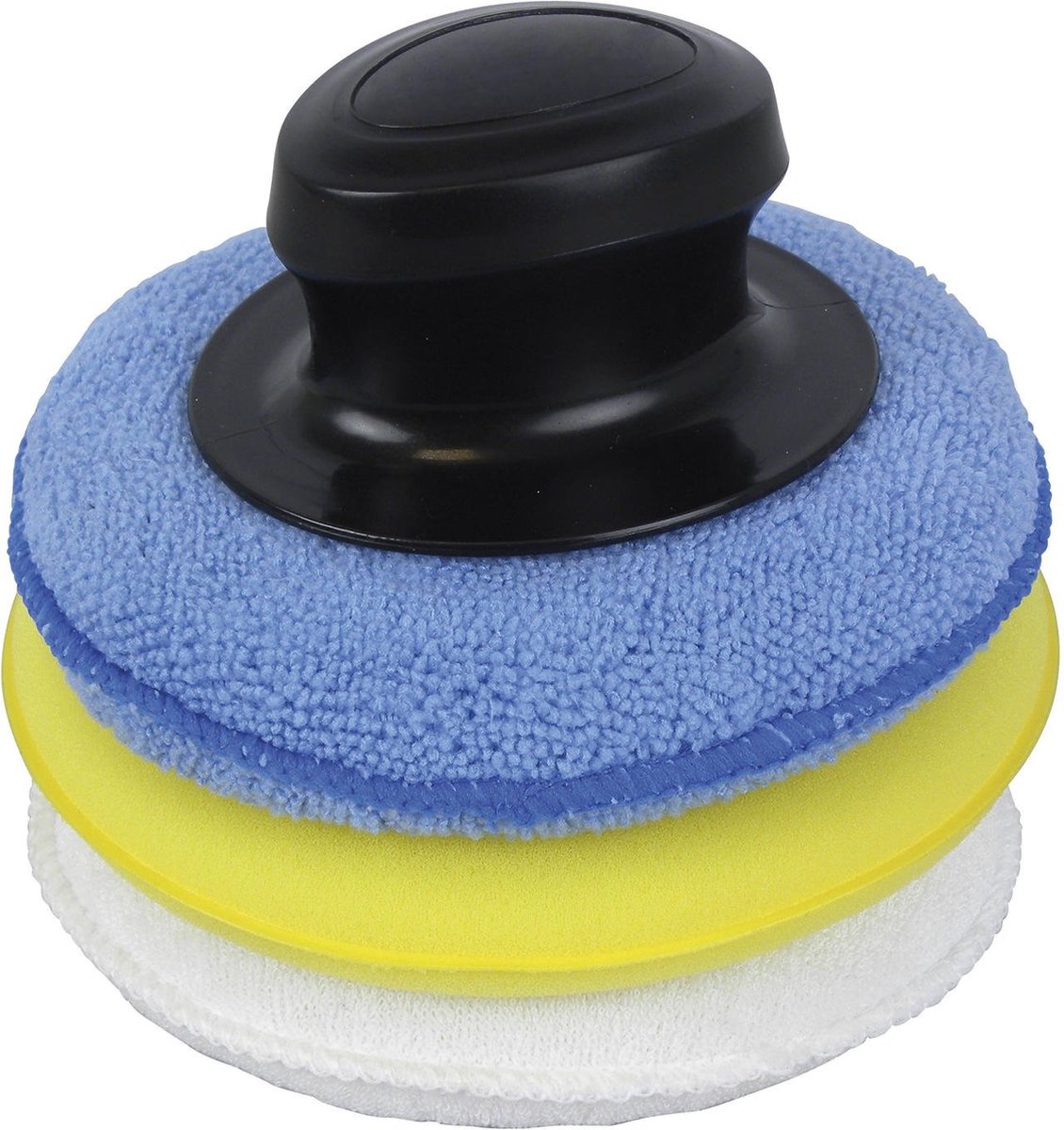 Protecton Polierpad-Set – 3-teilig – mit Griff