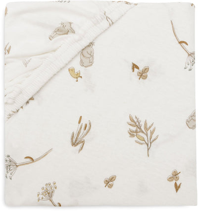 Jollein Baby – Spannbettlaken Jersey 60 x 120 cm – Babybett – weiche Baumwolle – Flussufer