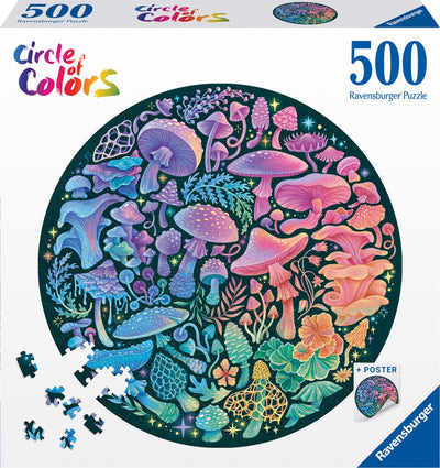 Ravensburger Jigsaw Puzzle Kreis oder Farbpilze, 500st.