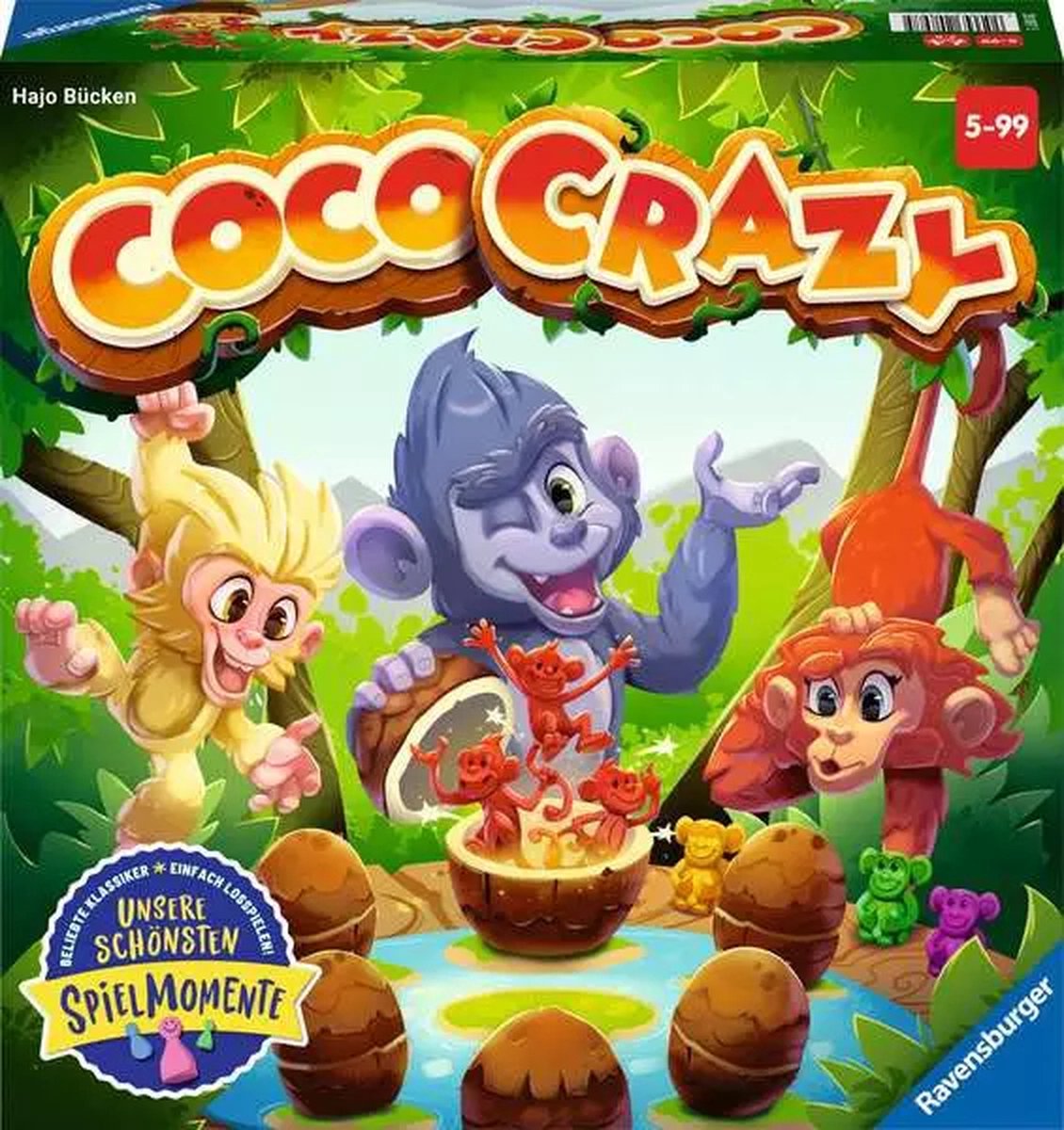 Ravensburger® 20897 Coco Crazy – Markenspiel für 2 – 8 Spieler von 5 – 99 Jahren