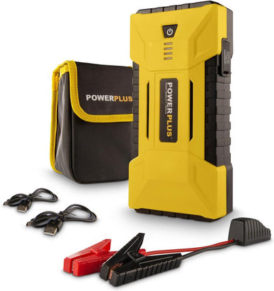 Powerplus powx4255 Starthilfe 3 in 1 - Starthilfe-Set - 12000 mAh - inkl. Auto-Überbrückungskabel und USB-Kabel