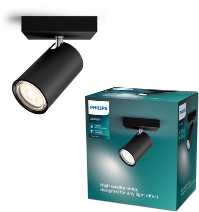 Philips LED Philips Kosipo Aufbaustrahler – 1-flammig – Schwarz