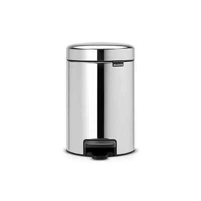 Brabantia Pedal Bin Newicon 3L Brilliant Stahl