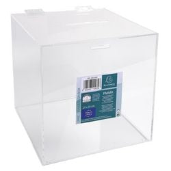 Box mit Deckel transparent 21cm