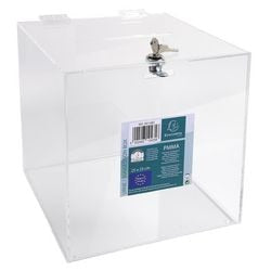 Box mit verschließbarem Deckel 25cm transparent