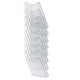 Wandprospekthalter Exacompta A4 stehend 8-Fächer transparent