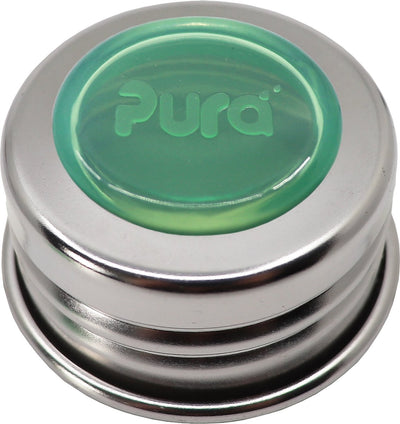 Pura Universalkappe - Edelstahlring mit Silikon-Verschlussscheibe moss