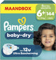 Pampers Baby-Dry Größe 6+ – 144 Windeln – 14 kg–19 kg