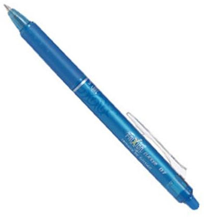 Pilot Frixion Kugelschreiber 0,7 mm Clicker – Schachtel mit 12 Stück – Hellblau