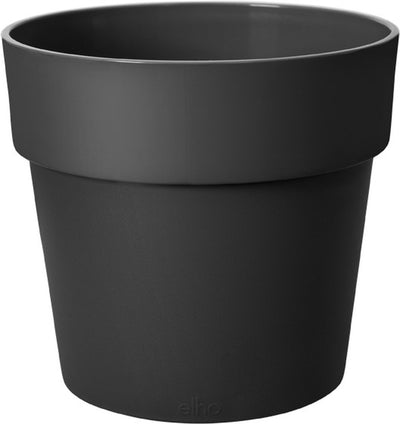 Elho b.for original rund 22 – Blumentopf für den Innenbereich – 100 % recycelter Kunststoff – ø 22,0 x h 20,3 cm – Living Black