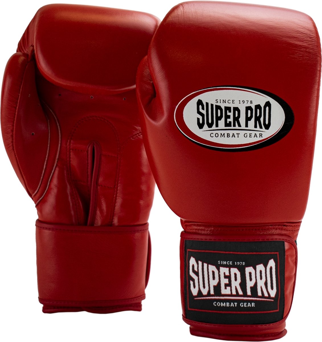 Super Pro Combat Gear Thai-Pro Leder (Thai) Boxhandschuhe rot 16oz