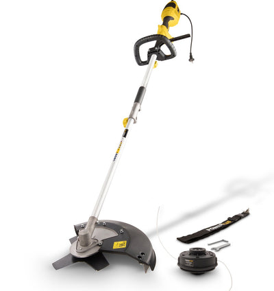 Powerplus Elektro-Freischneider POWXG30405 – 2-in-1 Rasenmäher und Rasentrimmer mit Schultergurt, Gartengeräte