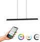 Eglo connect.z simolaris-z smarte Hängelampe – 122 cm – Schwarz – verstellbares RGB-Weißlicht – dimmbar – ZigBee