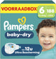 Pampers Baby-Dry Größe 6 – 188 Windeln – 13 kg–18 kg – Aufbewahrungsbox
