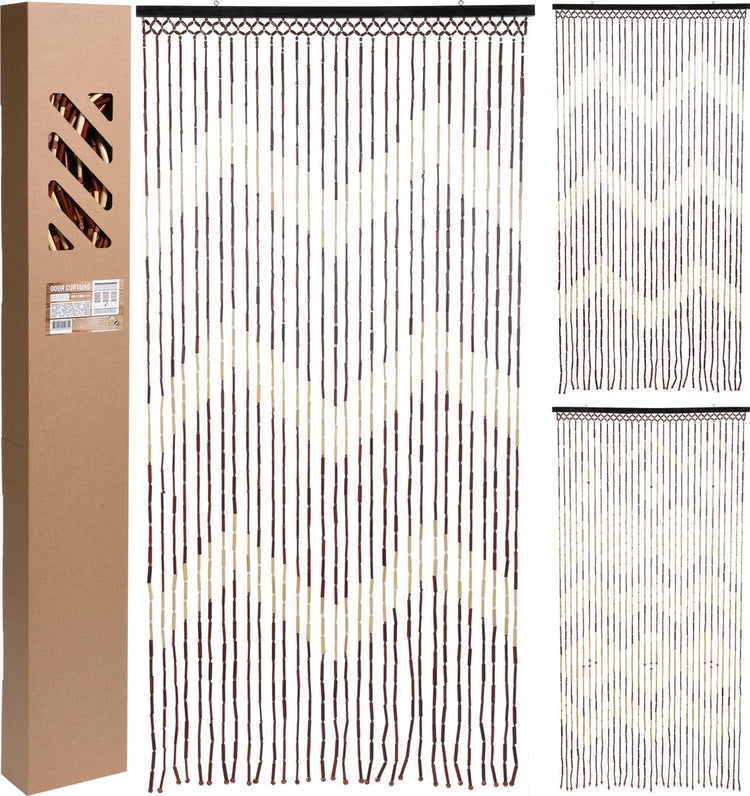 Markenloser Sans-Marque-Vorhang H S Collection Außentür Bambus 90 x 180 cm
