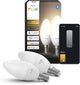 Philips Hue LED-Kerzenlampe – E14-Fassung – enthält 2 Lampen – weiches weißes Licht – intelligente Beleuchtung
