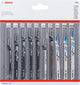 Bosch Zubehör 10-teiliges Stichsägeblatt-Set Holz und Metall – 2607011170