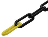 Mack 1005293 - Kunststoffkette gelb schwarz ks-60 6,0x40mm 2m | 5 Stück - afbeelding 1